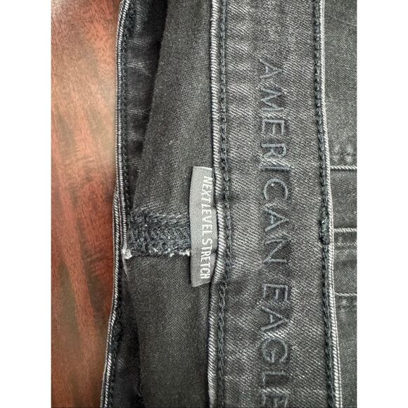 American Eagle Next Level Stretch Black Jeggings Size 10 Short - Picture 5 of 9